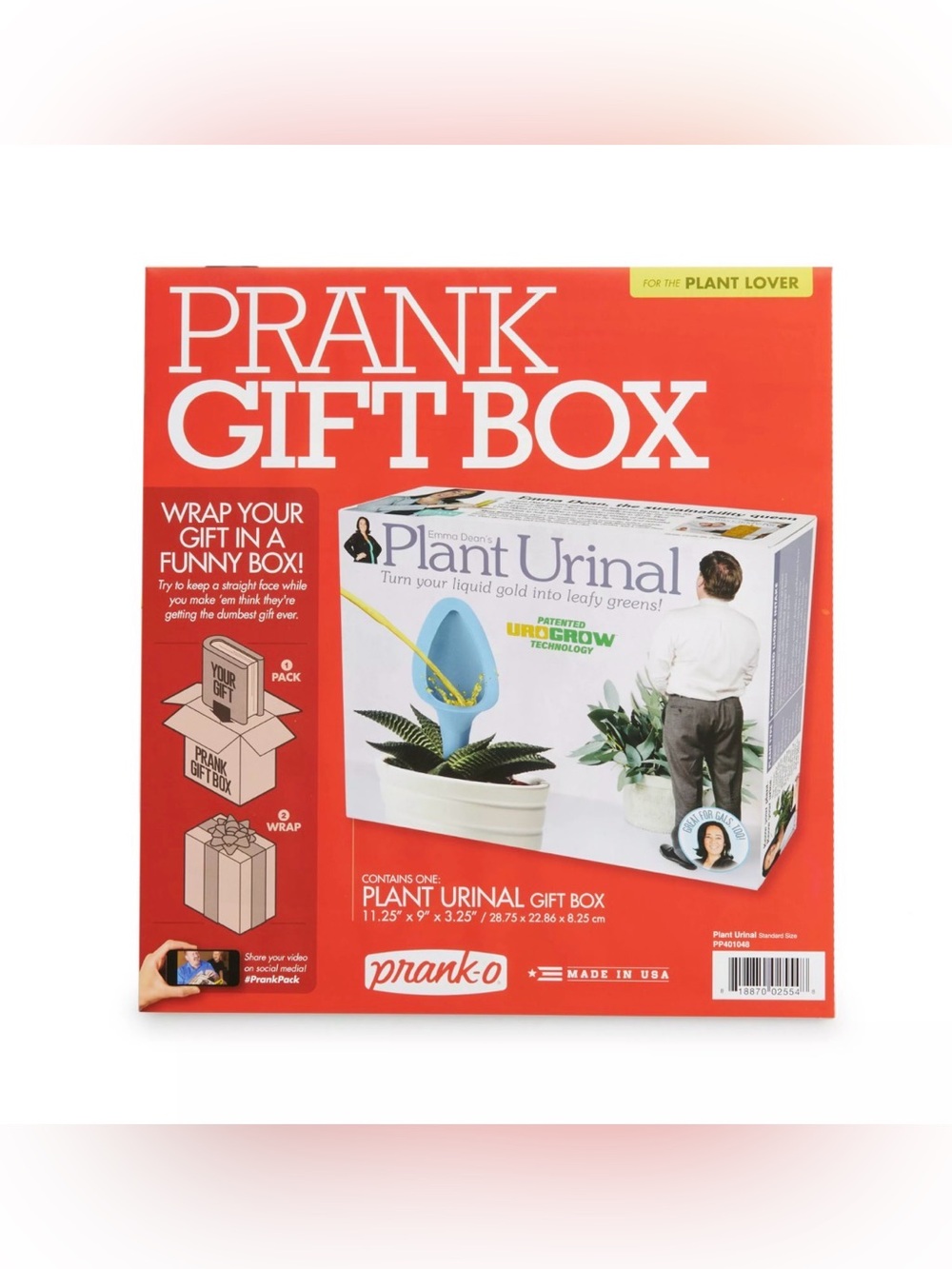 Prank-O Plant Urinal gag gift box